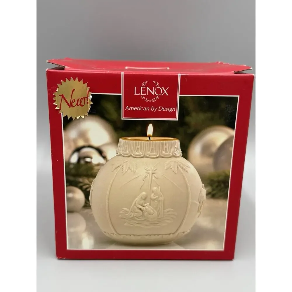Lenox Ornamental Glow Christmas Nativity‎ Votive Candle Holder